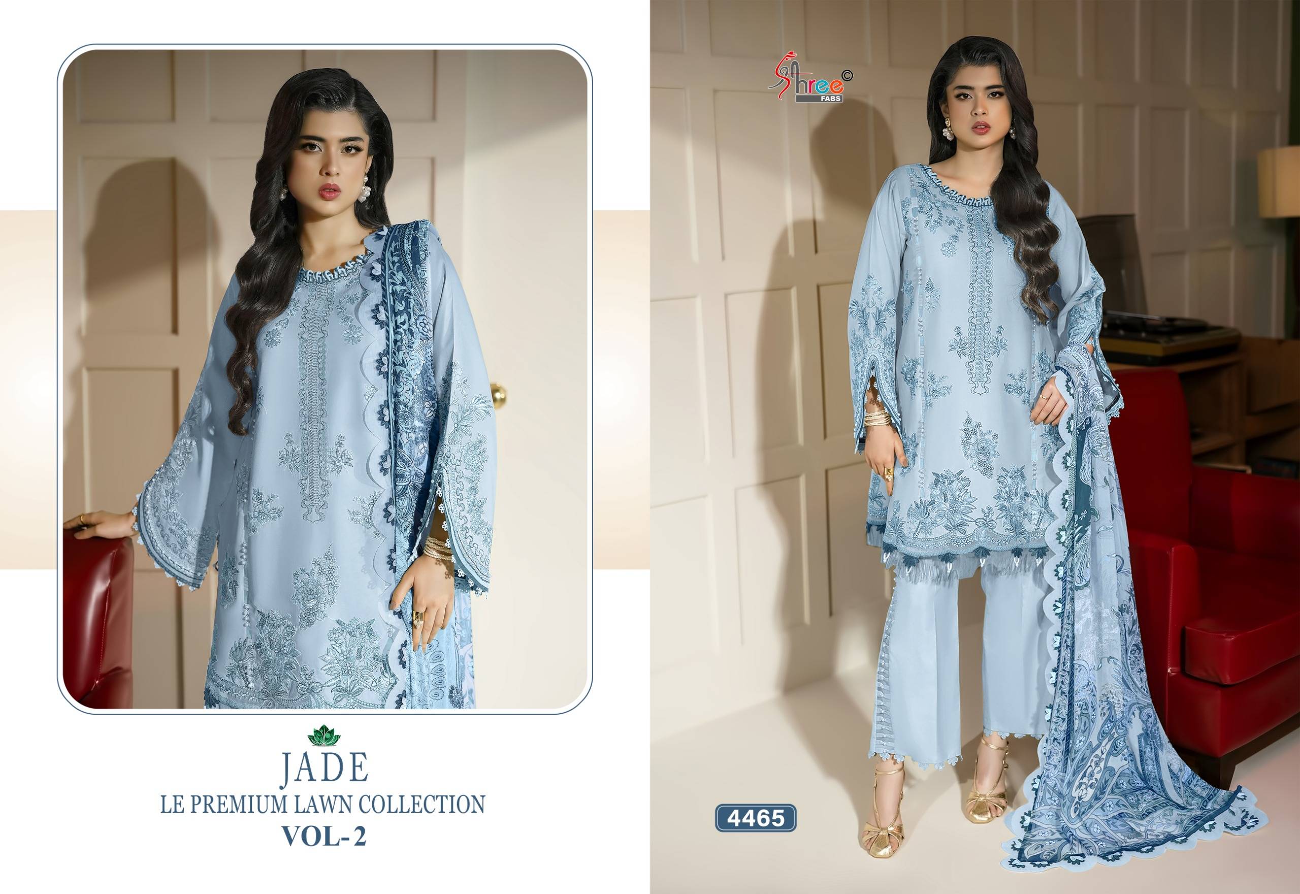 JADE LE PREMIUM LAWN COLLECTION VOL-02 By Shree fabs Beautiful Pakistani Suits Colorful Stylish Fancy Ethnic Wear Cotton Dresses At Wholesale Price